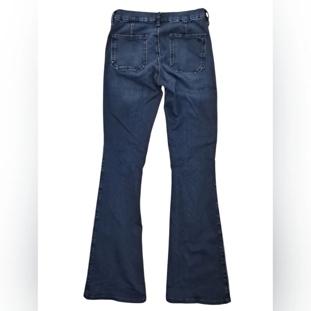 Anthropologie MiH The Skinny Marrakesh Mid Rise Kick Flare Jeans Size 25